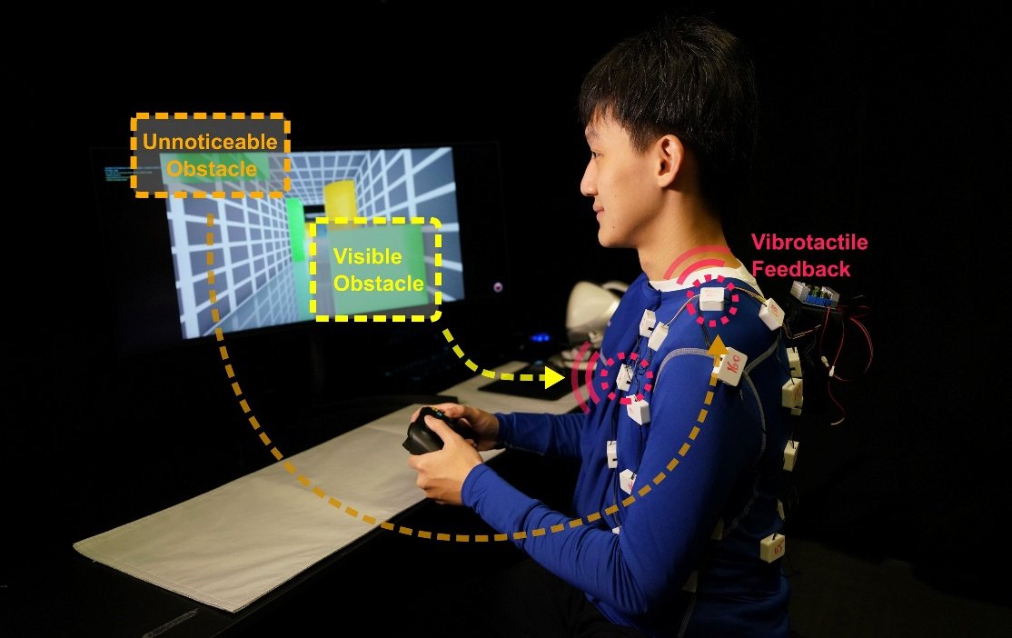 AeroHaptix: vibrations on the body signal obstacles that are not visible while flying a drone